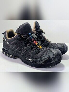 Salomon XA Pro 3D Trail Running Hiking Shoes Black Men’s Size 11 Quicklace